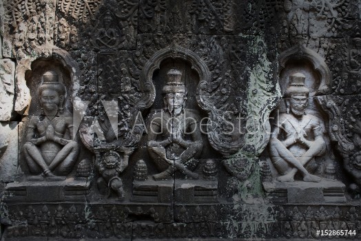 Picture of Statue in the abandoned temple of Angkor Wat Cambodia